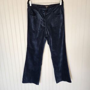 TALBOTS Green Velvet Cotton Blend Straight Leg Winter 12W